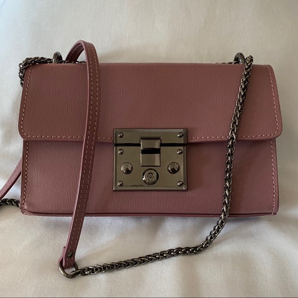 Vera Pelle Carmelia Roma Shoulder Bag Purple - Picture 1 of 9